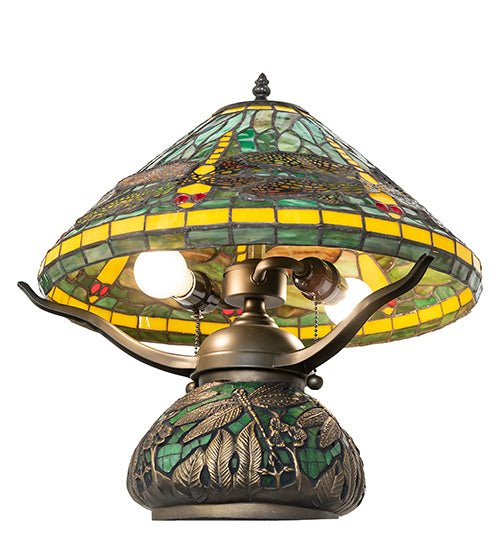 16" High Tiffany Dragonfly Table Lamp