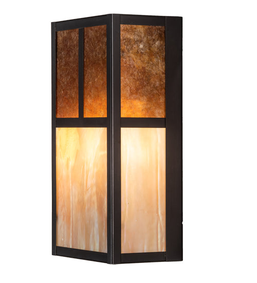 7" Wide Hyde Park "T" Mission Wall Sconce