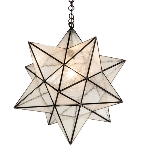 24" Wide Moravian Star Pendant