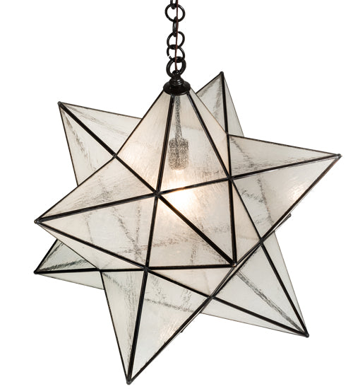 24" Wide Moravian Star Pendant