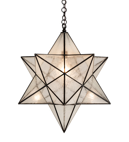 24" Wide Moravian Star Pendant