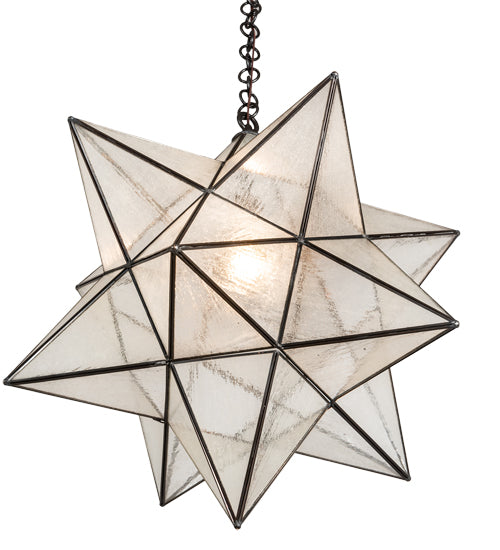 24" Wide Moravian Star Pendant