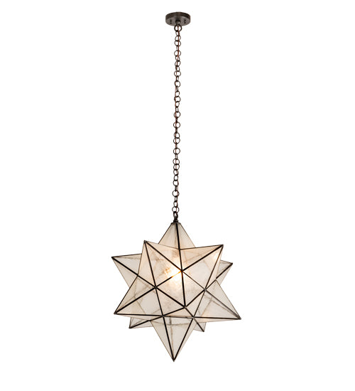 24" Wide Moravian Star Pendant