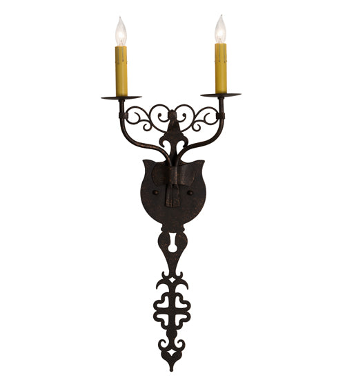 11" Wide Merano 2 Light Wall Sconce