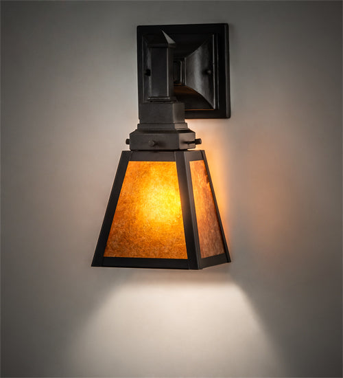 6" Wide Mission Prime Wall Sconce