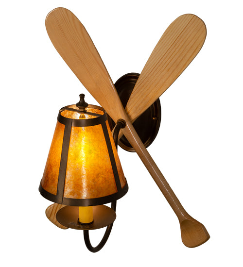 12" Wide Paddle Wall Sconce