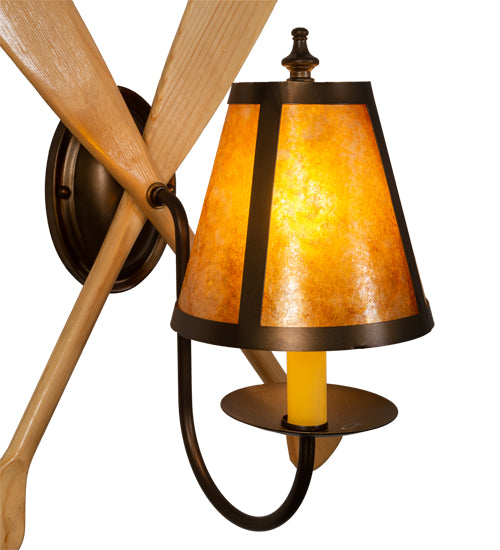 12" Wide Paddle Wall Sconce