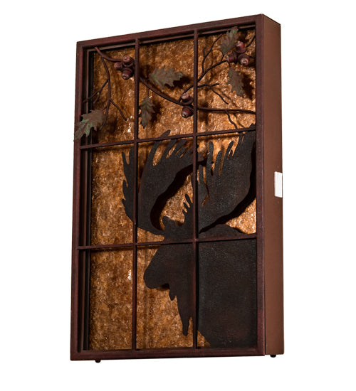 24" Wide Moose Backlit Window