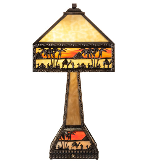 26" High Camel Mission Table Lamp