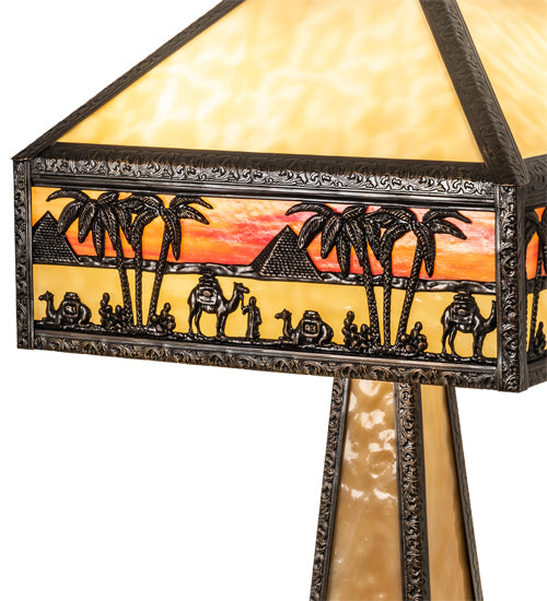 26" High Camel Mission Table Lamp