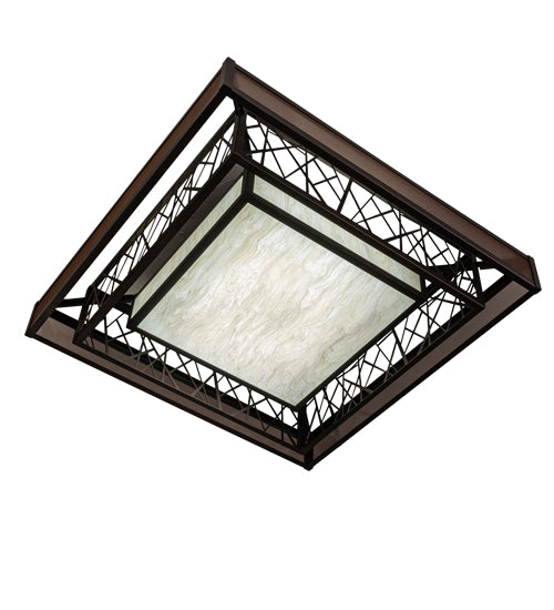 36" Square Quadrato Rich Umador Semi-Flushmount