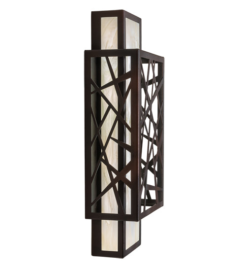 8" Wide Quadrato Rich Umador Wall Sconce