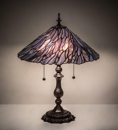 21" High Willow Jadestone Table Lamp