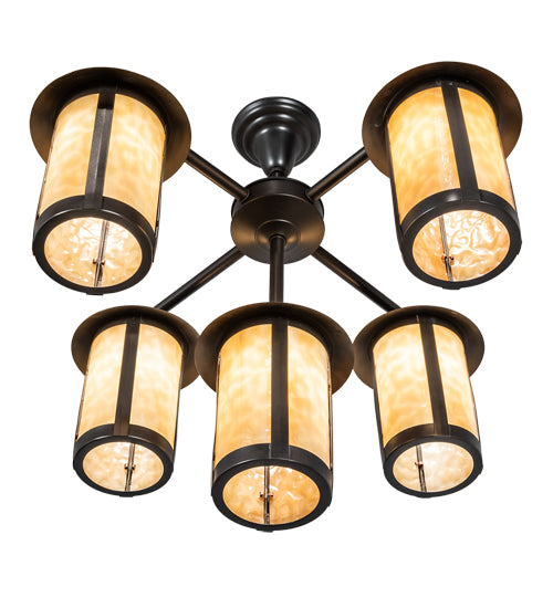 30" Wide Fulton 5 Light Chandelier