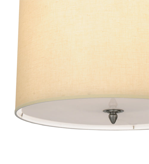 18" Wide Cilindro Beige Textrene Pendant