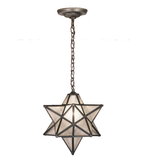 12" Wide Moravian Star Pendant