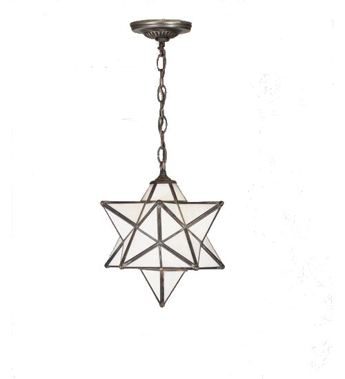 12" Wide Moravian Star Pendant