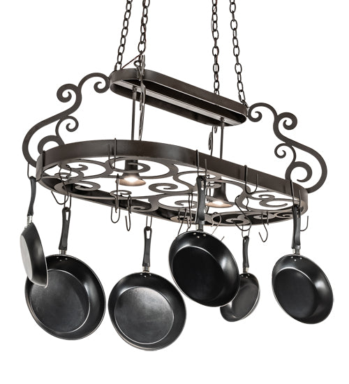 42" Long Neo 2 Light Pot Rack