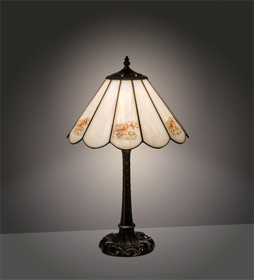 21" High Roses Table Lamp