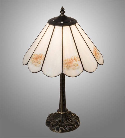 21" High Roses Table Lamp