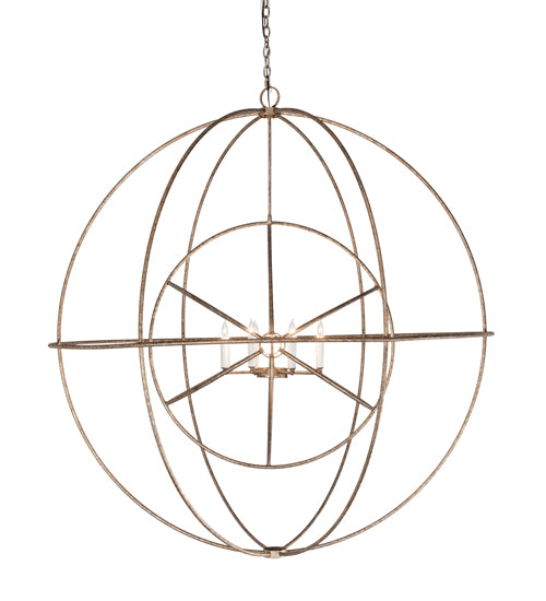 60" Wide Atom Enerjisi 8 Light Chandelier