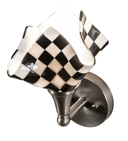 8" Wide Handkerchief Grand Prix Wall Sconce