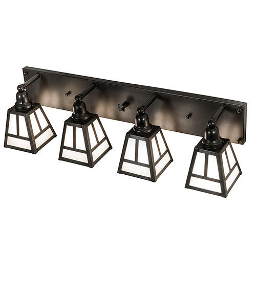 36" Wide "T" Mission 4 Light Vanity Light