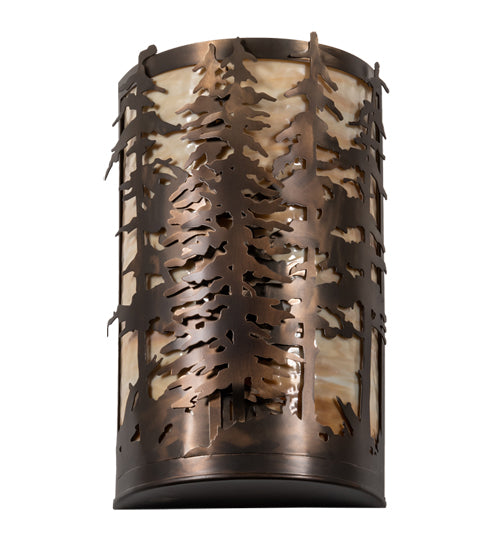 12" Wide Tall Pines Wall Sconce