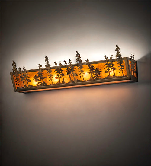 30" Wide Tall Pines Vanity Light