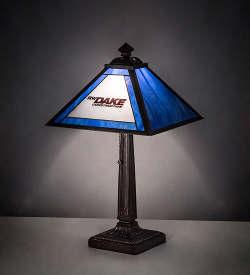 23" High Personalized Rw Dake Construction Table Lamp