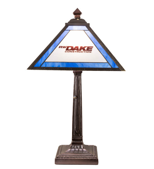 23" High Personalized Rw Dake Construction Table Lamp