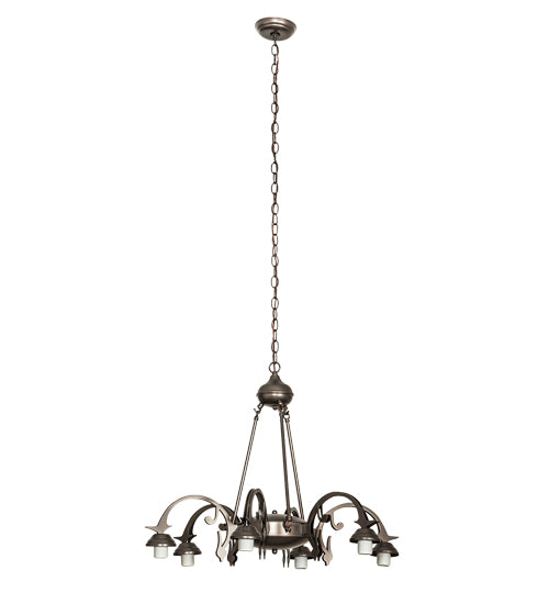 28" Wide 6 Light Chandelier Hardware