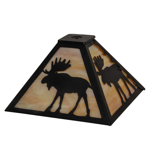 12" Square Moose Shade