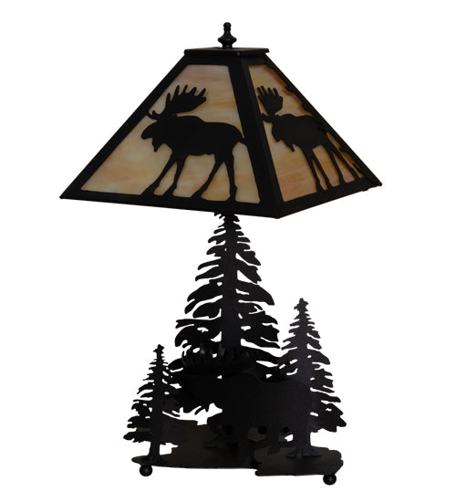 21" High Moose On The Loose Table Lamp