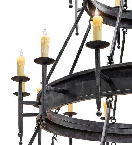 96" Wide Marta 56 Light Three Tier Chandelier