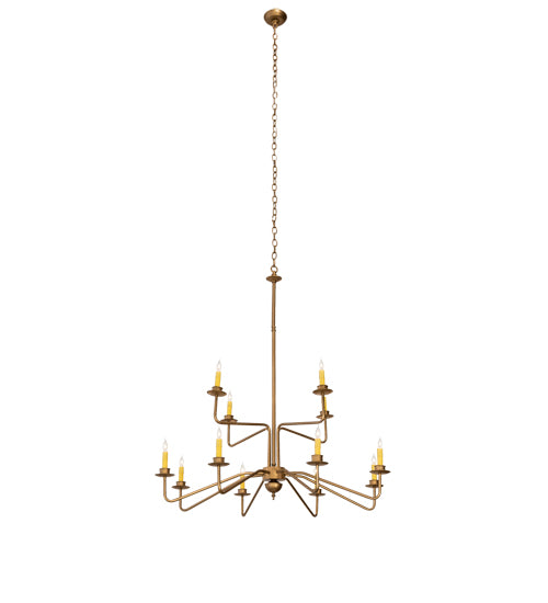 42" Wide Yanis 12 Light Two Tier Chandelier