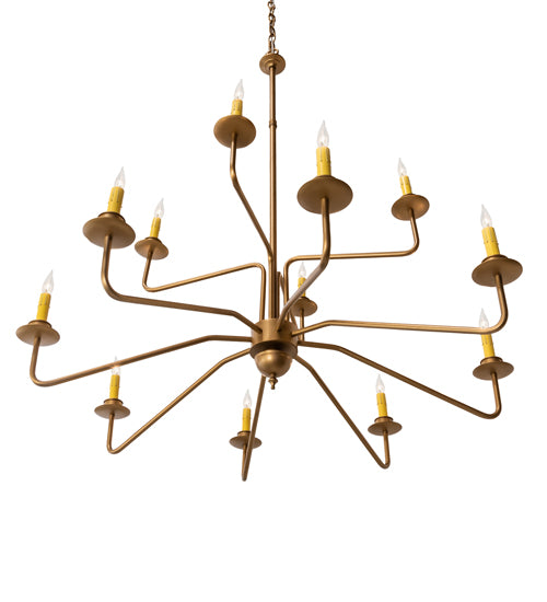 42" Wide Yanis 12 Light Two Tier Chandelier