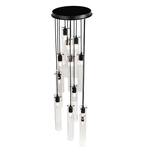 16" Wide Cilindro 12 Light Cascading Pendant