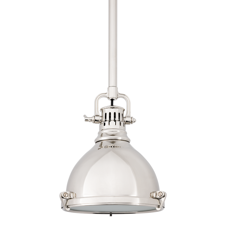 Pelham Pendant 8" - Polished Nickel