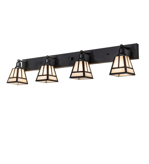 52" Wide "T" Mission 4 Light Vanity Light