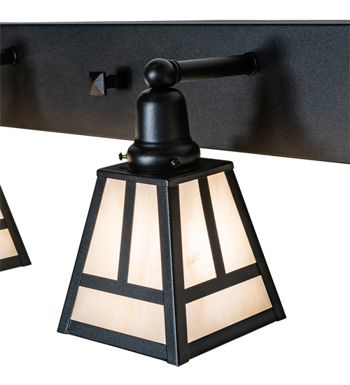 52" Wide "T" Mission 4 Light Vanity Light