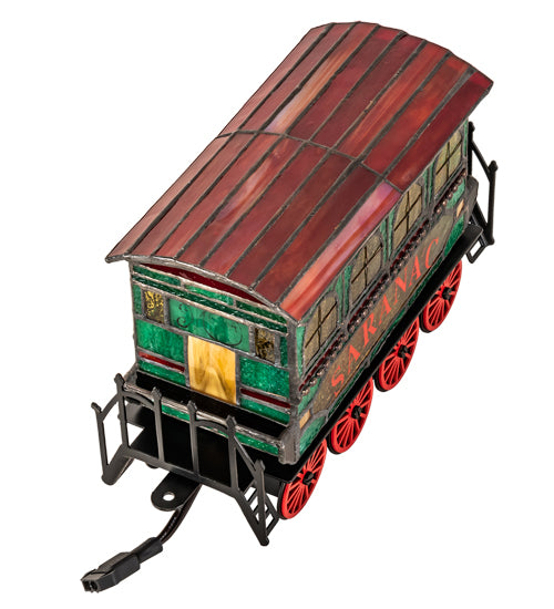 10.5" Long Train Carriage Lighted Sculpture