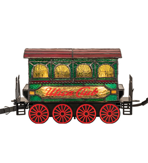 10.5" Long Train Carriage Lighted Sculpture