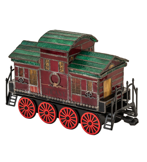 10.5" Long Train Caboose Lighted Sculpture