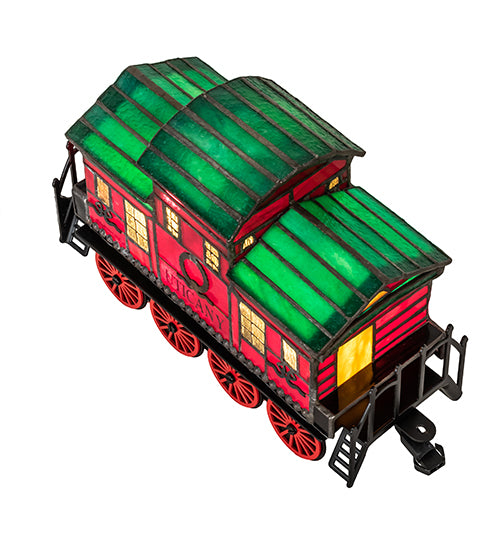 10.5" Long Train Caboose Lighted Sculpture