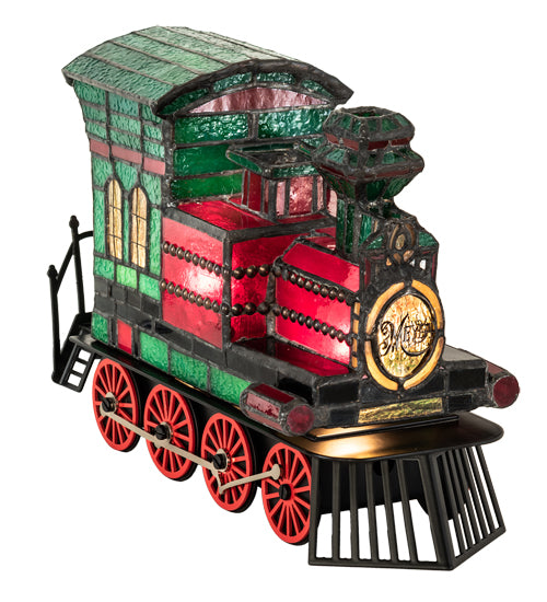 10.5" Long Train Locomotive Lighted Sculpture