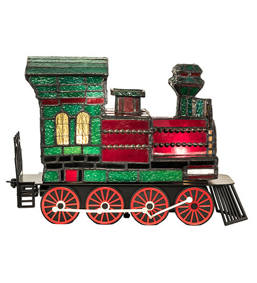 10.5" Long Train Locomotive Lighted Sculpture