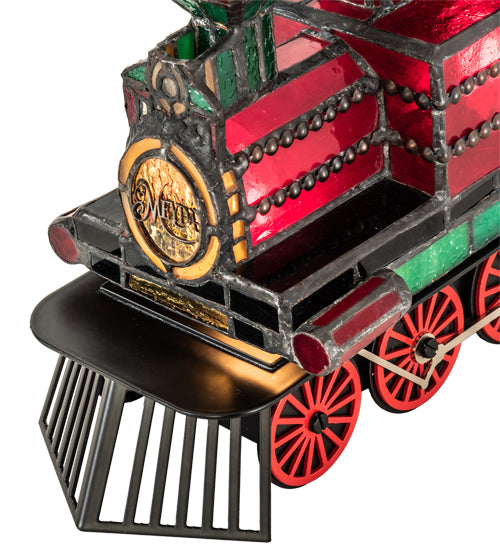 10.5" Long Train Locomotive Lighted Sculpture