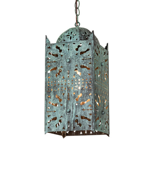 8" Square Moroccan Pendant