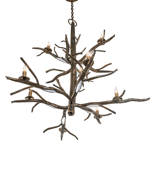 36" Wide Winter Solstice 9 Light Chandelier